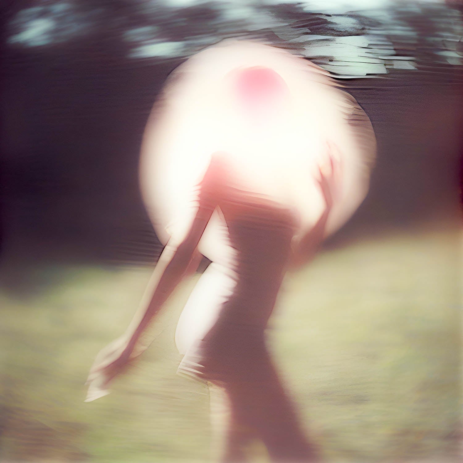 Elle traverse la lumière - Photographie d’art en noir et blanc en édition limitée à collectionner - Jef Baecker