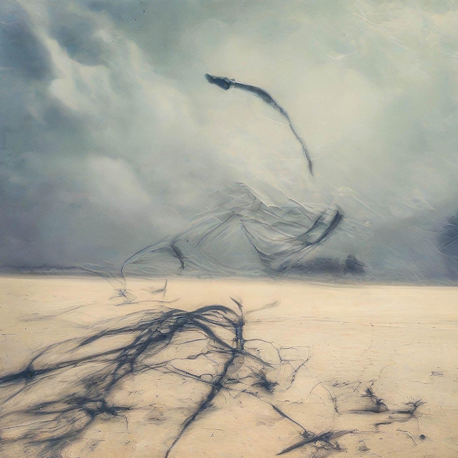 La mer dessine en douce - Photographie d’art en noir et blanc en édition limitée à collectionner - Jef Baecker