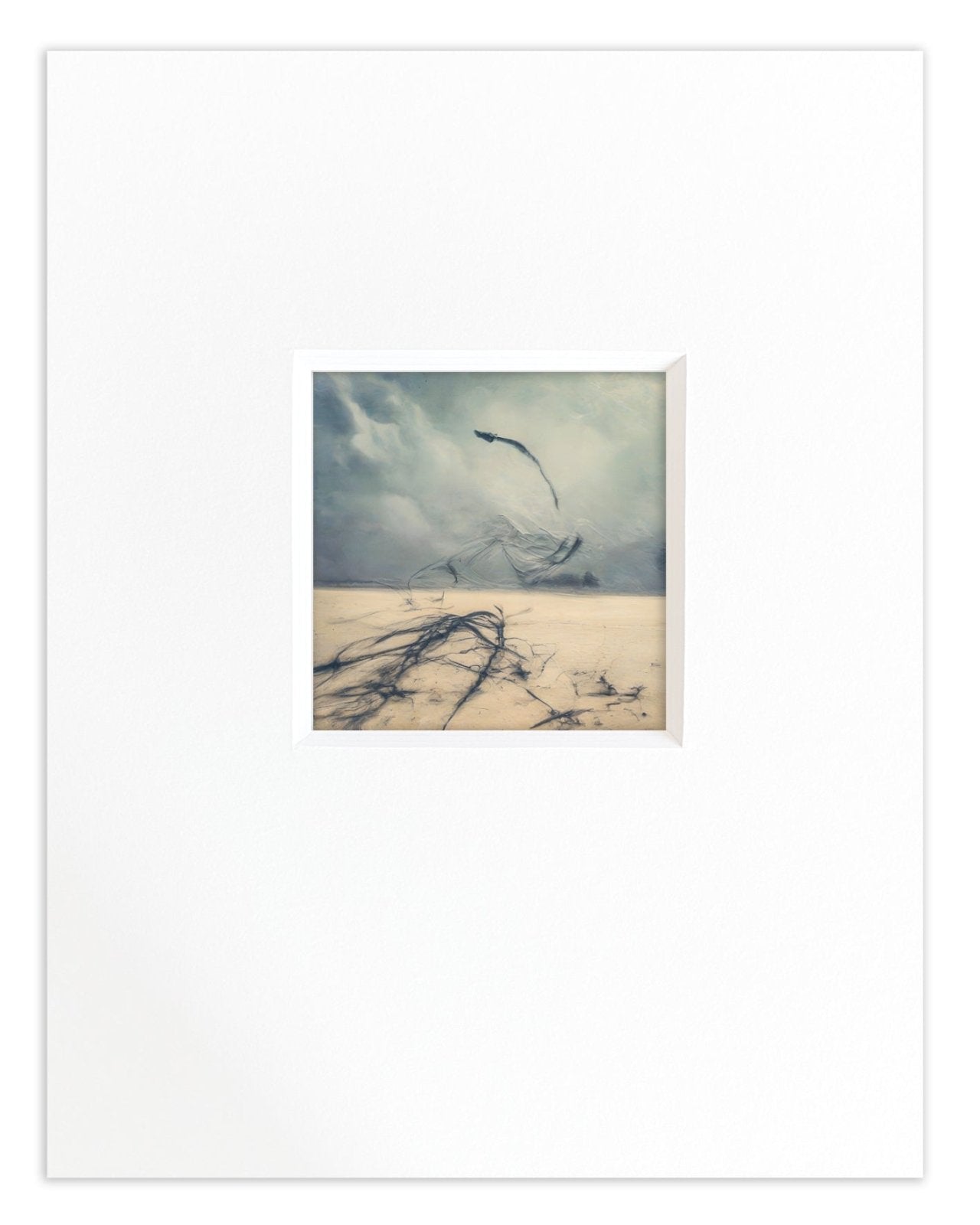 La mer dessine en douce - Photographie d’art en noir et blanc en édition limitée à collectionner - Jef Baecker