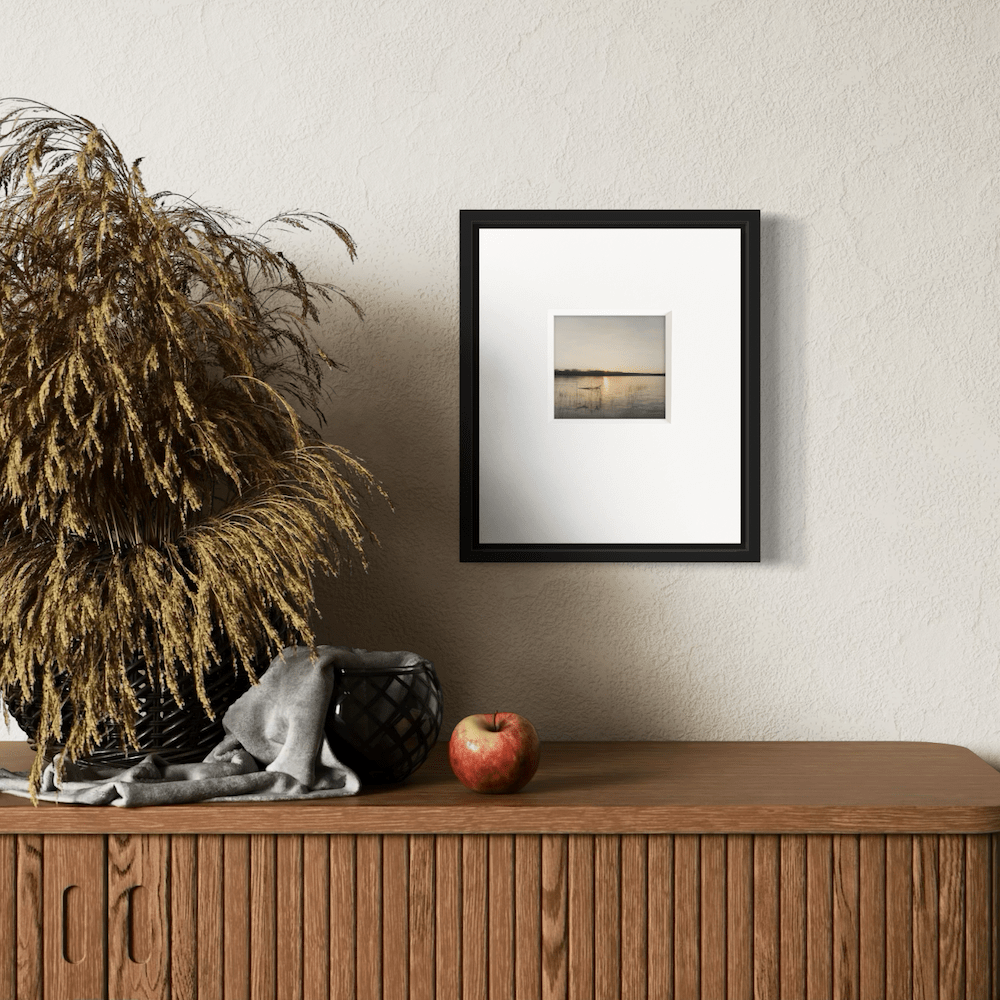 Le calme en surface - Photographie d’art en noir et blanc en édition limitée à collectionner - Jef Baecker