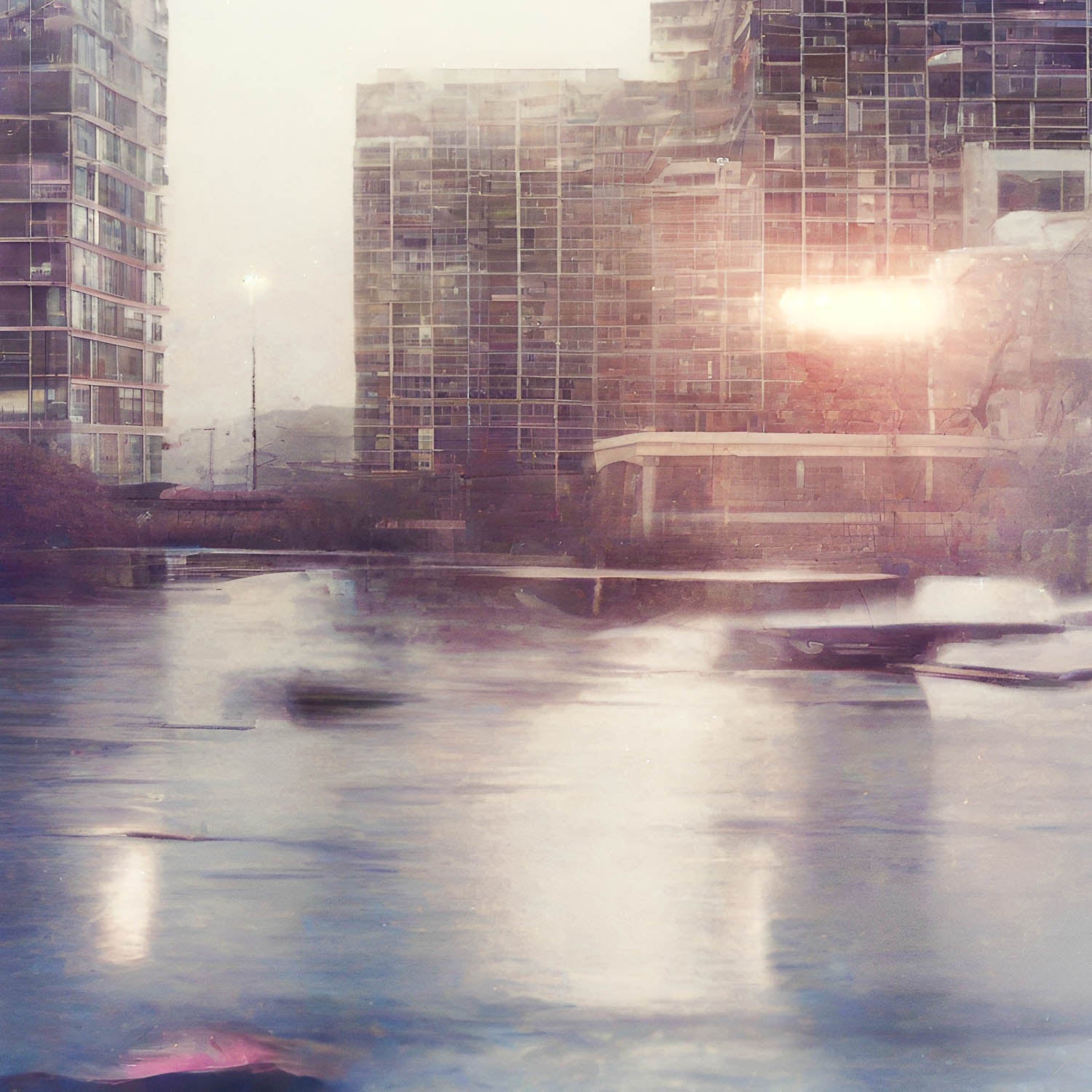 Quand la ville apparait - Photographie d’art en noir et blanc en édition limitée à collectionner - Jef Baecker